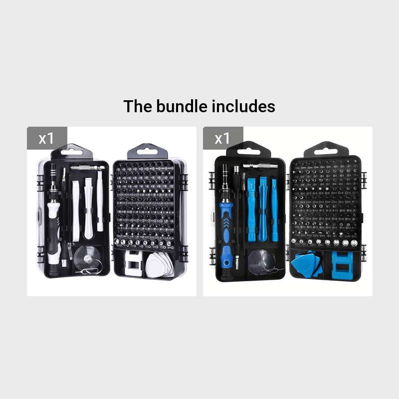117in 1 Precision Screwdriver Set, Electronics Magnetic Repair Tool Kit with Case for Repair Computer, for iPhone, PC, Cellphone, Laptop, for Switch, PS4, Game Console, Watch, Glasses Etc Grey+Blue Magic Electronics 1033c1b4-6e5e-4054-b0c3-b238f4a14b2a Grey+Blue