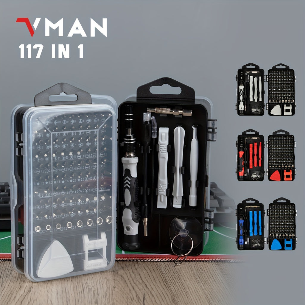 117in 1 Precision Screwdriver Set, Electronics Magnetic Repair Tool Kit with Case for Repair Computer, for iPhone, PC, Cellphone, Laptop, for Switch, PS4, Game Console, Watch, Glasses Etc Magic Electronics 84b57076-c76a-4153-a977-4328341875cd