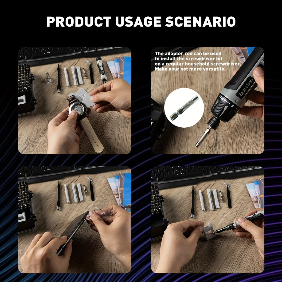 117in 1 Precision Screwdriver Set, Electronics Magnetic Repair Tool Kit with Case for Repair Computer, for iPhone, PC, Cellphone, Laptop, for Switch, PS4, Game Console, Watch, Glasses Etc Magic Electronics 919c2abb-ad32-4234-8676-66521370a151