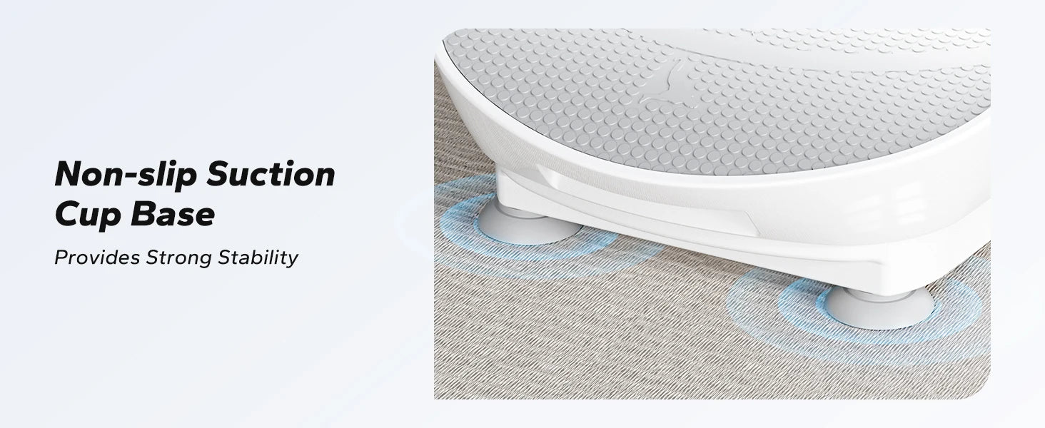 MERACH Vibration Plate Exercise Machine Whole Body Workout Power Vibrate Fitness Platform Vibration Plate Weight Loss & Shaping - Magic Electronics