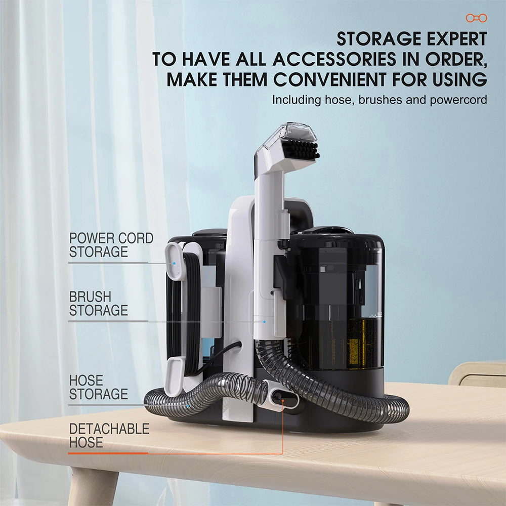 Handheld Carpet Cleaner 600W 15KPa Portable Spot Cleaner for Car Sofa Pet Hair Spray Suction Upholstery Integrated Clean Machine Magic Electronics A112648d635394cab8caf51f56fb16426X