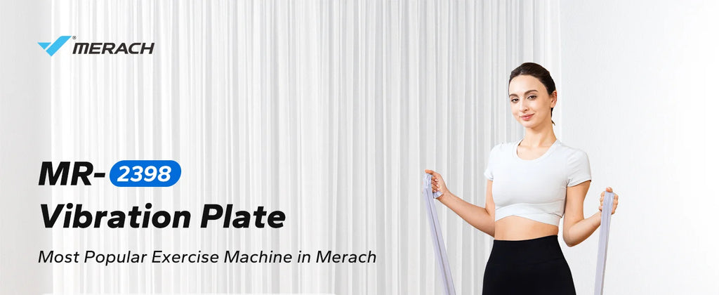 MERACH Vibration Plate Exercise Machine Whole Body Workout Power Vibrate Fitness Platform Vibration Plate Weight Loss & Shaping - Magic Electronics