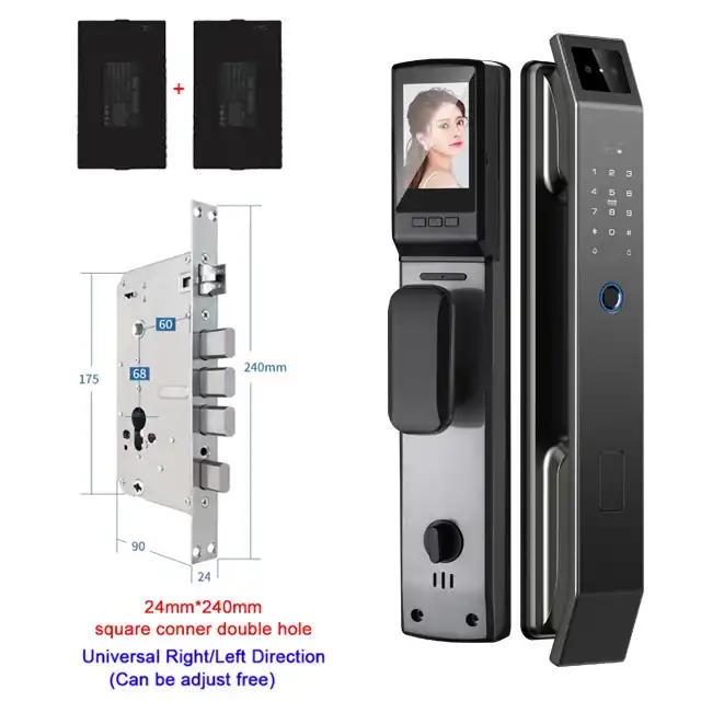 3D Face Recognition Unlock Digital Door Lock With Camera FIngerprint Password Unlock Keyless Electronic Door Lock - Magic Electronics