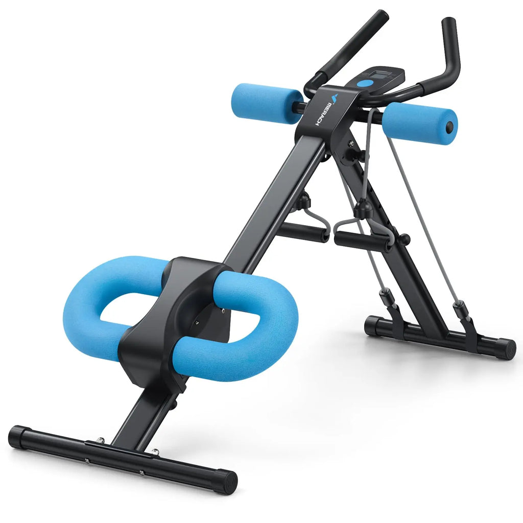 MERACH Ab Machine Adjustable Trainer Workout Foldable Knee Protection Abdominal Exercise Machine Core Ab Exercise System Trainer - Magic Electronics