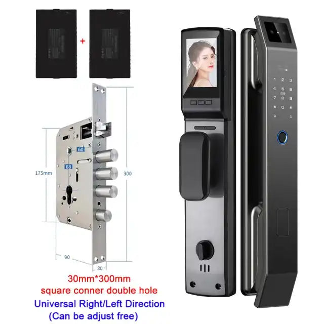 3D Face Recognition Unlock Digital Door Lock With Camera FIngerprint Password Unlock Keyless Electronic Door Lock - Magic Electronics