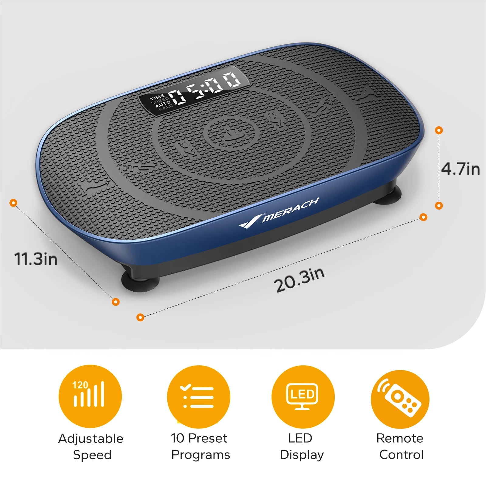 MERACH Vibration Plate Exercise Machine Whole Body Workout Power Vibrate Fitness Platform Vibration Plate Weight Loss & Shaping - Magic Electronics