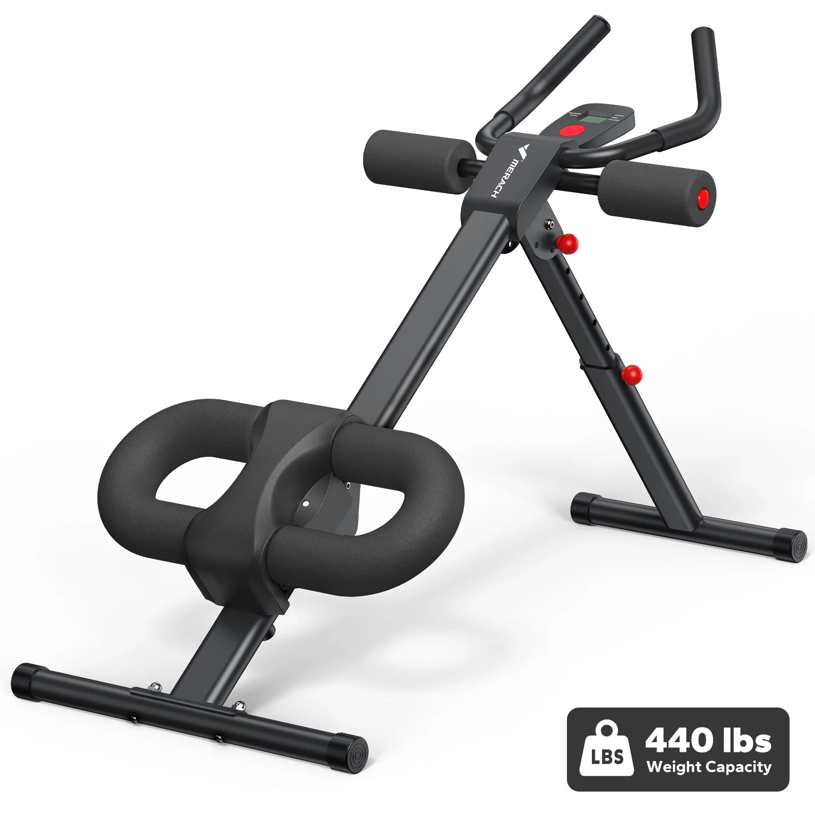 MERACH Ab Machine Adjustable Trainer Workout Foldable Knee Protection Abdominal Exercise Machine Core Ab Exercise System Trainer - Magic Electronics