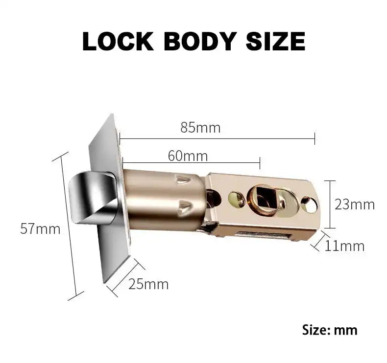 RAYKUBE M6 Tuya BLE Bedroom Digital Electronic Lock Fingerprint Door Lock with Password/Key/IC Card/ Tuya APP Unlock From USA - Magic Electronics