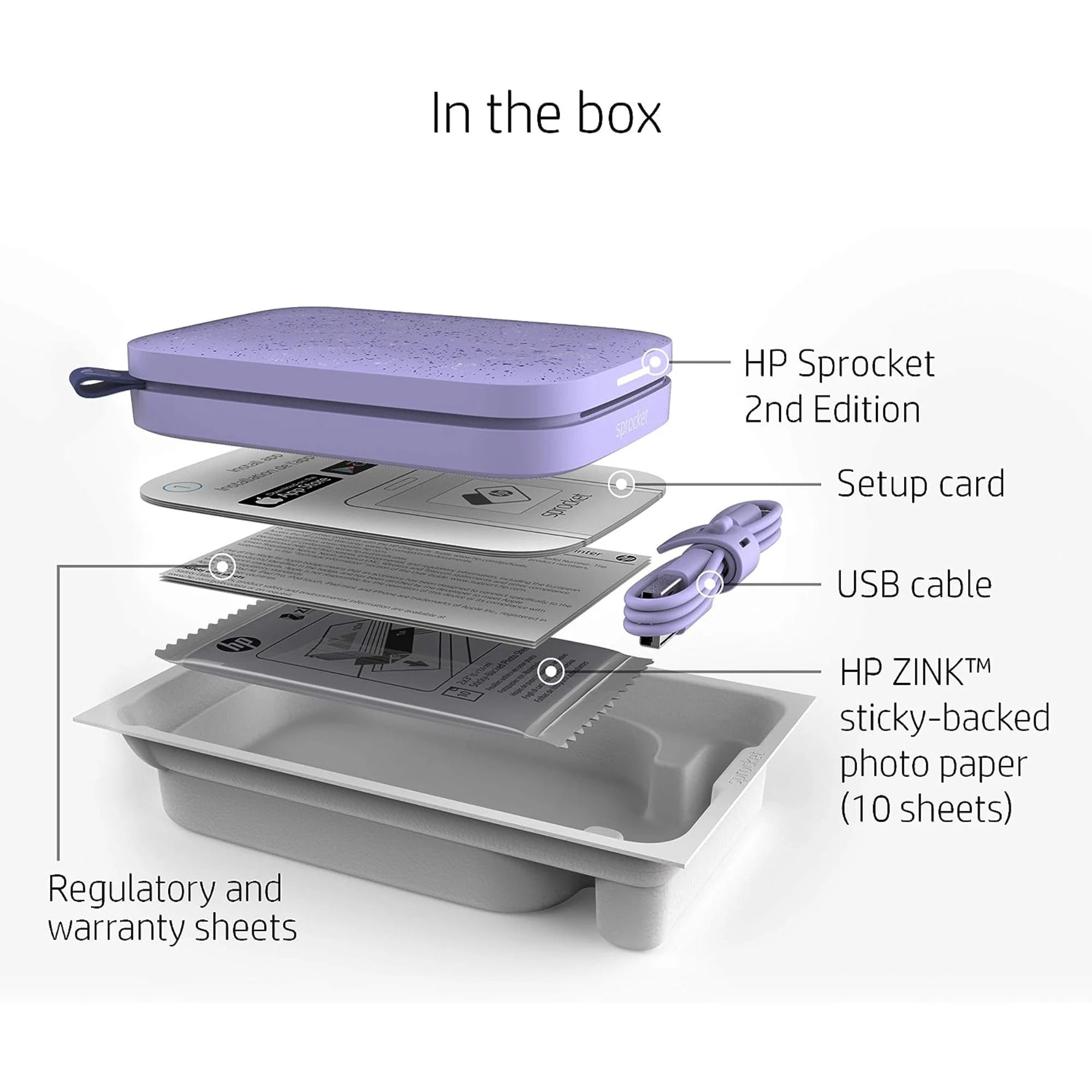 HP Sprocket Portable 2x3" Instant Photo Printer, Prints From iOS or Android Devices - Magic Electronics