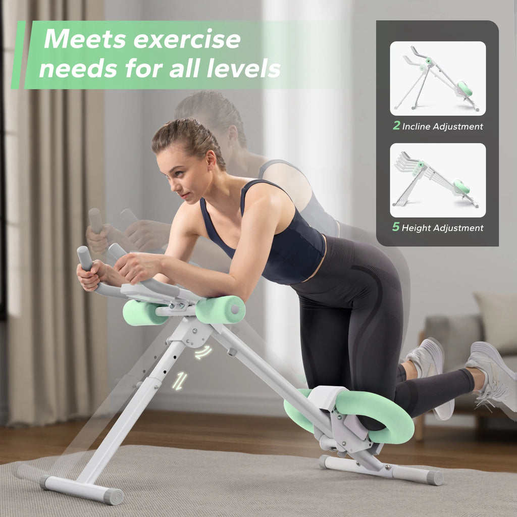 MERACH Ab Machine Adjustable Trainer Workout Foldable Knee Protection Abdominal Exercise Machine Core Ab Exercise System Trainer - Magic Electronics