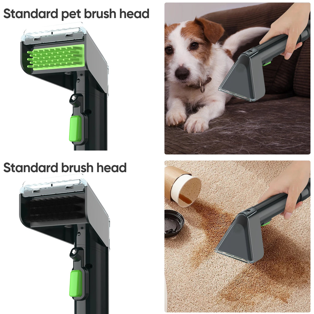 Fabric Cleaner 450W 12Kpa Handheld Carpet Cleaner for Sofa Floor Mats Curtain Spray Suction Integrated Machine Clean Machine Magic Electronics Ab8c5e9a9ea3d495282d048a21485554eW