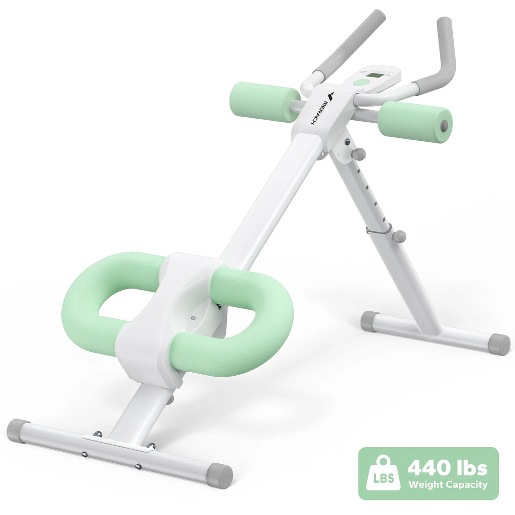 MERACH Ab Machine Adjustable Trainer Workout Foldable Knee Protection Abdominal Exercise Machine Core Ab Exercise System Trainer - Magic Electronics