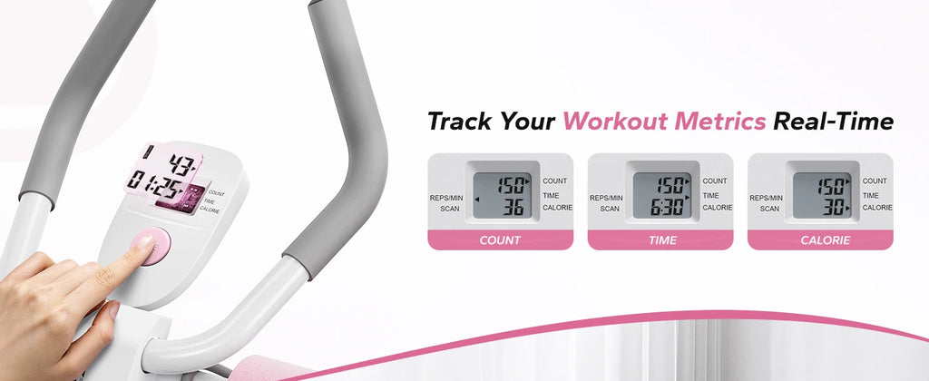 MERACH Ab Machine Adjustable Trainer Workout Foldable Knee Protection Abdominal Exercise Machine Core Ab Exercise System Trainer - Magic Electronics