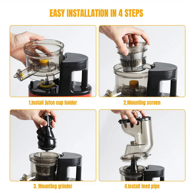 2025 New Juicer Machines 3.15inch Slow Cold Press Juicer with Large Feed Chute Cold Press Juicers for Vegetables and Fruits Magic Electronics Acfe0c901f76b4f93a4a6b2ec0cd5f297a