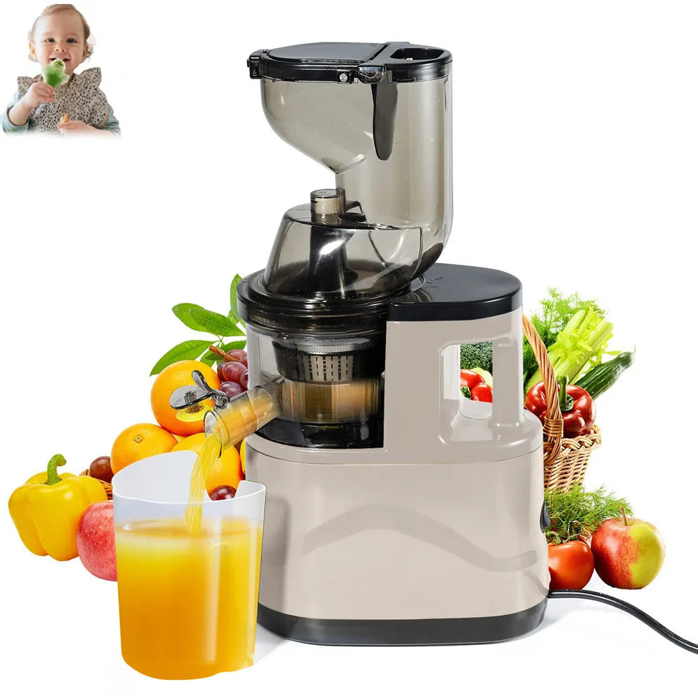 2025 New Juicer Machines 3.15inch Slow Cold Press Juicer with Large Feed Chute Cold Press Juicers for Vegetables and Fruits Magic Electronics Add977896156b4a61a412182af70600aeC