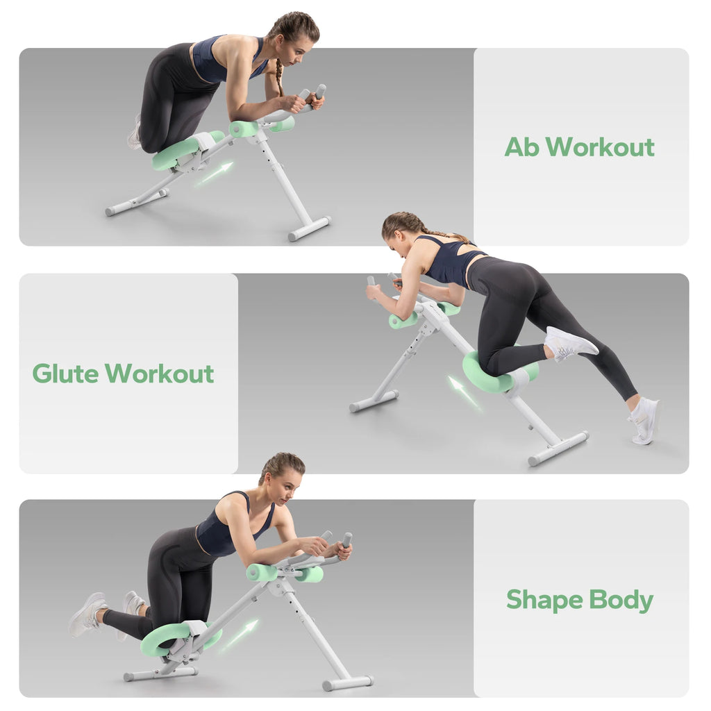 MERACH Ab Machine Adjustable Trainer Workout Foldable Knee Protection Abdominal Exercise Machine Core Ab Exercise System Trainer - Magic Electronics