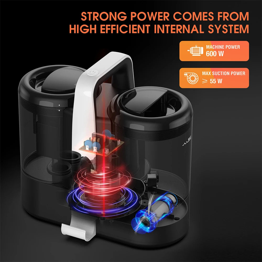 Handheld Carpet Cleaner 600W 15KPa Portable Spot Cleaner for Car Sofa Pet Hair Spray Suction Upholstery Integrated Clean Machine Magic Electronics Afc52b55a84964e43a5b0c2ba01cf1ae98
