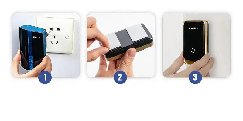 Wireless Doorbell Waterproof Self-powered Button Intelligent Door Bell Sets Home Welcome Outdoor 1 2 3 Receiver EU AU US UK Plug - Magic Electronics