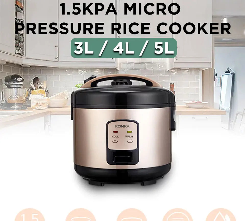 CILANDAR 2/3/4/5L Electric Rice Cooker Micro Pressure Rice Cooking Machine With Non-Stick Coating Detachable Exhaust Valve Magic Electronics H35d14649b07b424ab06f5cefb1767633o