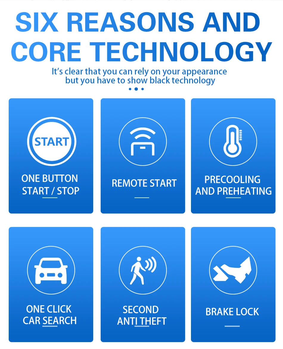 Car Remote Control PKE Car Keyless Entry Engine Start Alarm System Push Button Remote Starter Stop Auto Magic Electronics H84c44be9e2184a7ba5320c4d79131ed79