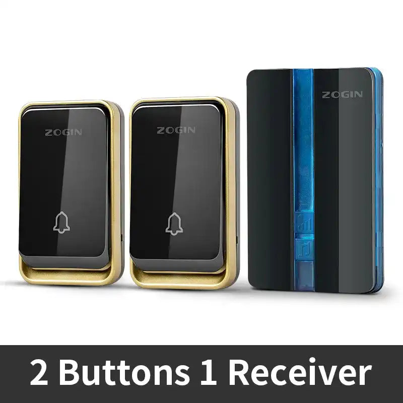 Wireless Doorbell Waterproof Self-powered Button Intelligent Door Bell Sets Home Welcome Outdoor 1 2 3 Receiver EU AU US UK Plug - Magic Electronics