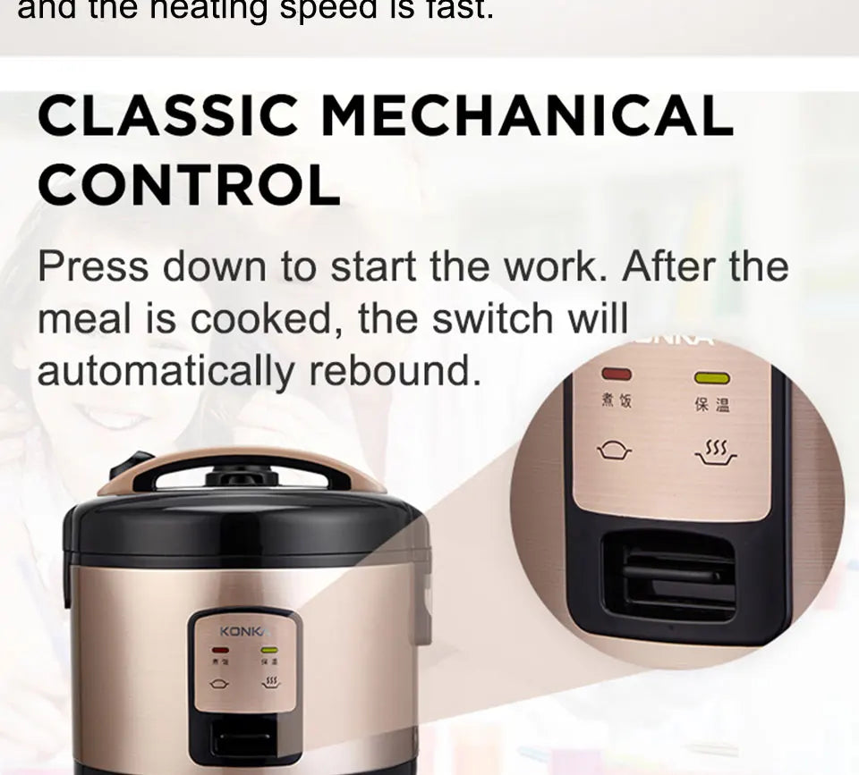 CILANDAR 2/3/4/5L Electric Rice Cooker Micro Pressure Rice Cooking Machine With Non-Stick Coating Detachable Exhaust Valve Magic Electronics Hb2aeb75f2257436ab94d8f82d7206ac2f
