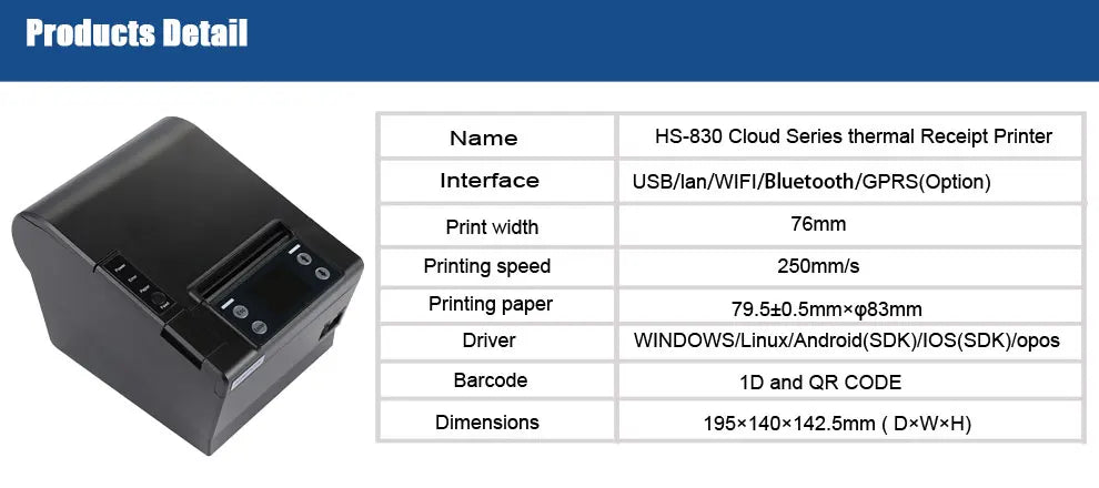 Cloud Printer 4G USB LAN WIFI Bluetooth MQTT Service Free Sdks Window s Linux Android Magic Electronics Hbe8f7c75c9074d319ad22a80d42fbe5f7