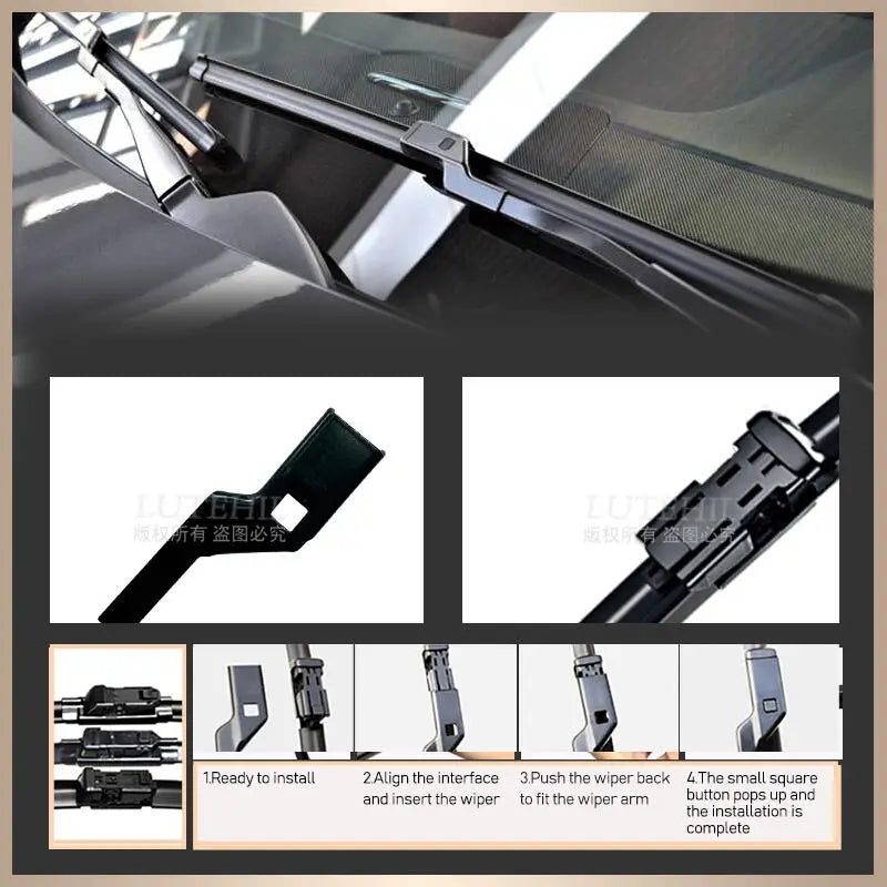 For Citroen DS4/5 2010-2020 2011 2012 2013 2014 Wiper Front & Rear Wiper Blades Windshield Windscreen Window Brushes 30"+26"+7" Magic Electronics Hc08319653d1249bdae42f0ef9e31e90be