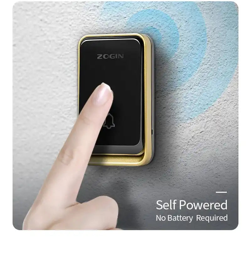 Wireless Doorbell Waterproof Self-powered Button Intelligent Door Bell Sets Home Welcome Outdoor 1 2 3 Receiver EU AU US UK Plug - Magic Electronics