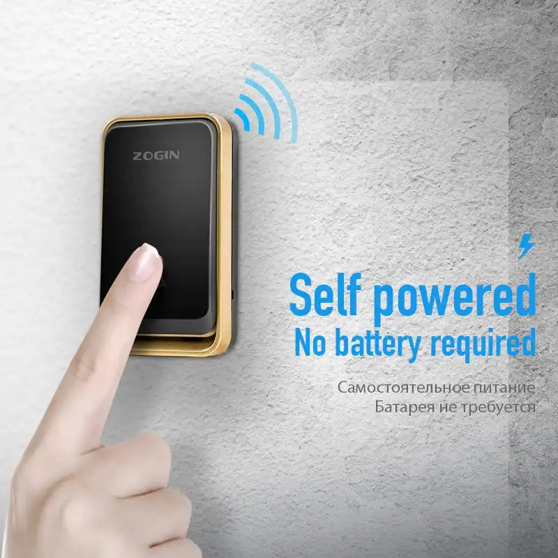 Wireless Doorbell Waterproof Self-powered Button Intelligent Door Bell Sets Home Welcome Outdoor 1 2 3 Receiver EU AU US UK Plug - Magic Electronics