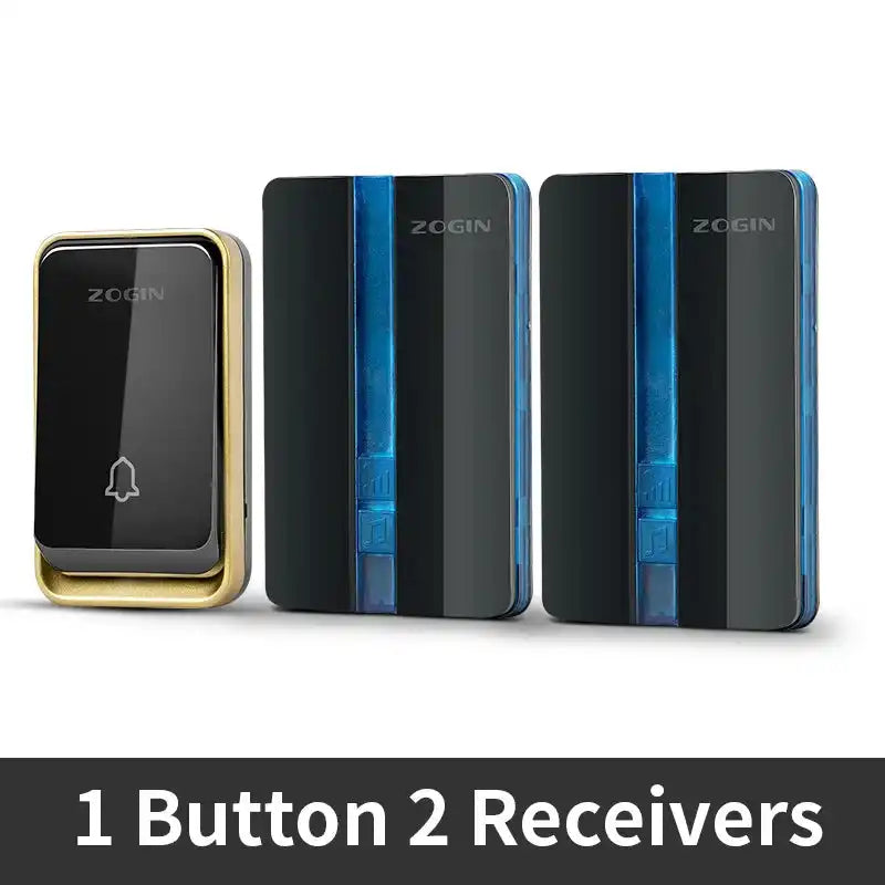 Wireless Doorbell Waterproof Self-powered Button Intelligent Door Bell Sets Home Welcome Outdoor 1 2 3 Receiver EU AU US UK Plug - Magic Electronics