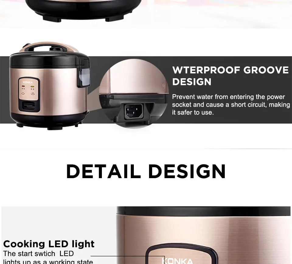 CILANDAR 2/3/4/5L Electric Rice Cooker Micro Pressure Rice Cooking Machine With Non-Stick Coating Detachable Exhaust Valve Magic Electronics Hf76f78f6d1c44b0188e4a5fcbdc44286h