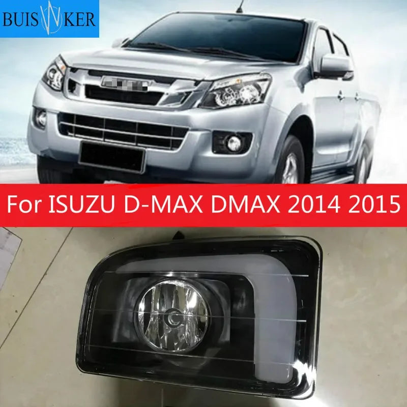 1 set For ISUZU D-MAX DMAX 2014 2015 LED DRL Daytime Running Lights 12V ABS Fog Lamp Cover with turn signal Default Title Magic Electronics Hf94a987e348a4da9a0eb4986942fbda1k Default Title