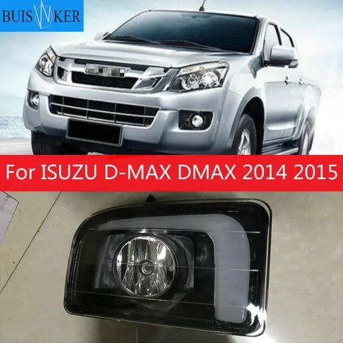 1 set For ISUZU D-MAX DMAX 2014 2015 LED DRL Daytime Running Lights 12V ABS Fog Lamp Cover with turn signal Default Title Magic Electronics Hf94a987e348a4da9a0eb4986942fbda1k Default Title