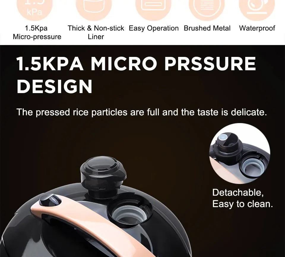 CILANDAR 2/3/4/5L Electric Rice Cooker Micro Pressure Rice Cooking Machine With Non-Stick Coating Detachable Exhaust Valve Magic Electronics Hfa246f7afdd745deae112fc8af994a518