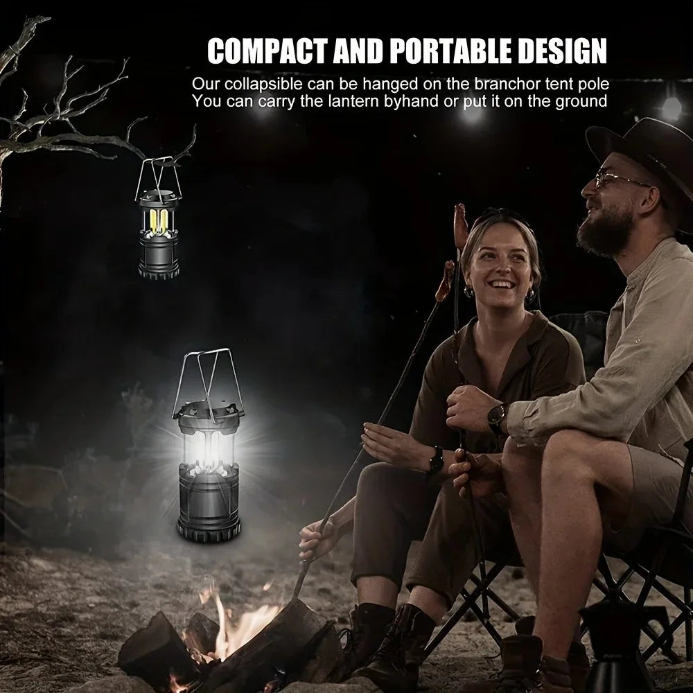 HOMEFISH Camp Lamp, Outdoor Tent Light, Portable Lantern, Multifunctional Emergency Light, Battery Powered (Without Batteries ) Magic Electronics S00061b25128d4901983f6e9c1bcbaef8x