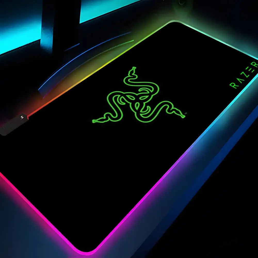 Razer Mouse Pad XXL RGB Gaming Mouse Pad HD Gamer Accessories Large LED Light MousePads PC Carpet With Backlit BLACK-1 Magic Electronics S00a2b485d09b4883b3d7004b299de425O BLACK-1