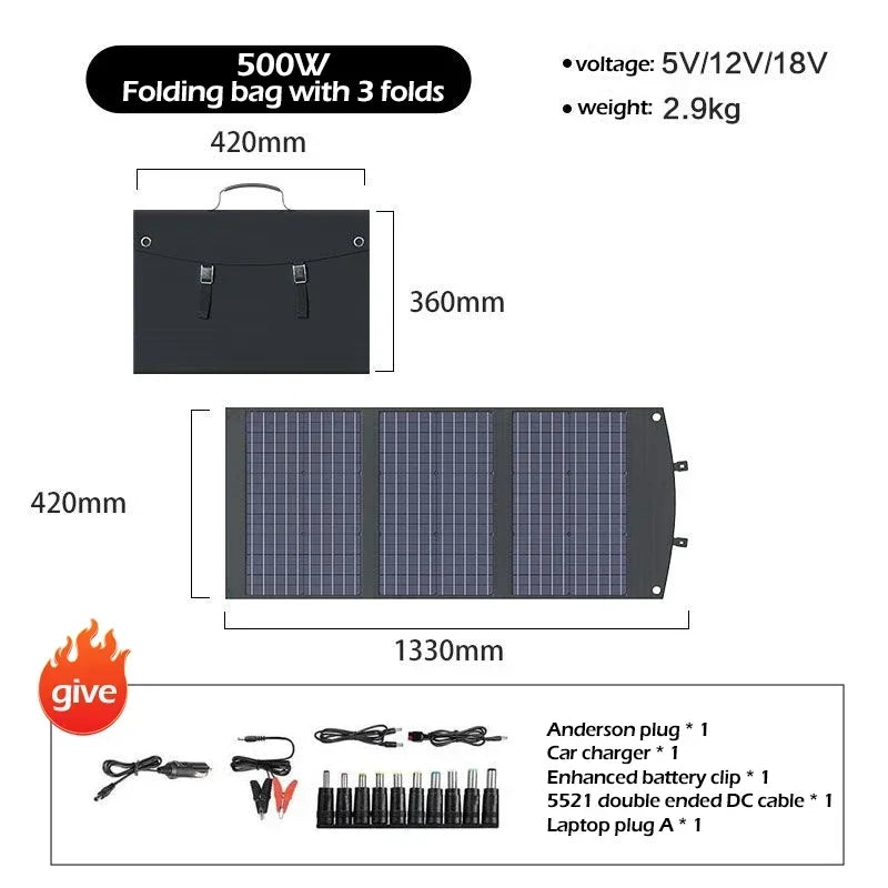 View details for Flexible, Foldable, High Efficiency Solar Panel, Travel & Phone & Boat, Portable 12V 2000w 1500w 1000w 500w Solar Panel Kit Flexible, Foldable, High Efficiency Solar Panel, Travel & Phone & Boat, Portable 12V 2000w 1500w 1000w 500w Solar 