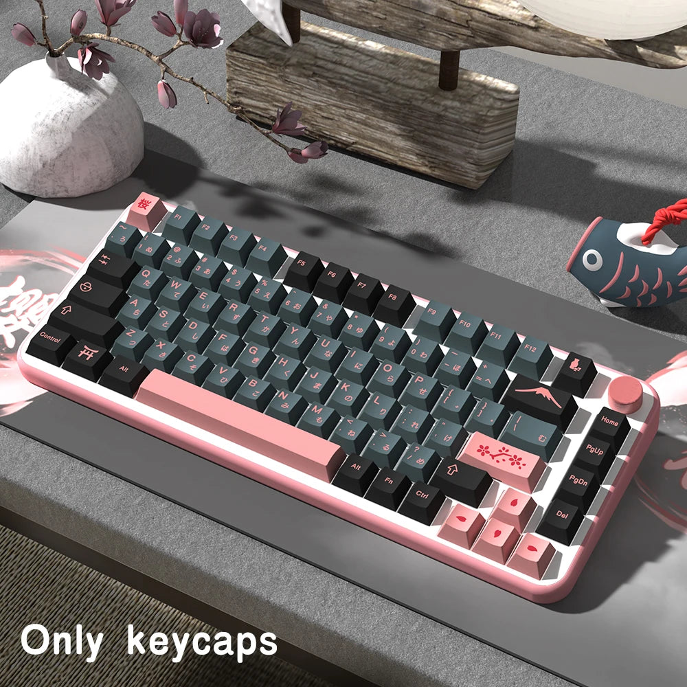 KYOMOT 156 Keys Night Sakura Keycaps German French Korean PBT Cherry Profile Anime ISO Keycaps for MX Switch Mechanical Keyboard Magic Electronics S018a731c09194e048b0720bae5e52a76N
