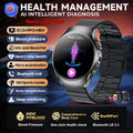 2026 New Accurate Body Health analysis Smart Watch Men ECG Blood lipids Uric acid Blood Pressure Body Fat Voice Call Smartwatch Black Steel B 2A Nursing Grade Magic Electronics S01bf4e45e8ba4e909be0df3cc6ae6039r Black Steel B 2A Nursing Grade