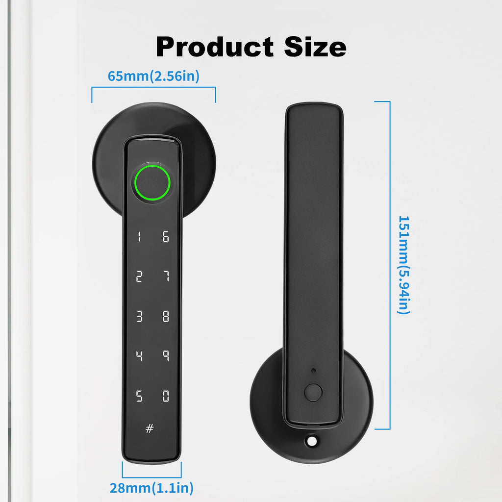View details for Tuya Bluetooth Fingerprint Electronic Door Handle Lock Smart Lock System Security Protection Smart Home Devices Tuya Bluetooth Fingerprint Electronic Door Handle Lock Smart Lock System Security Protection Smart Home Devices