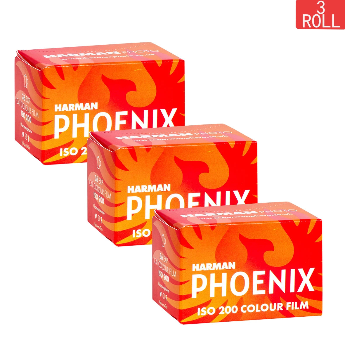 1/3/5 ROLLS HARMAN PHOENIX 200 Color film 135 color negative C41(Shelf life：2026） 3 ROLL Magic Electronics S03f15f5184fb4701b86329ab5c9380f9G 3 ROLL