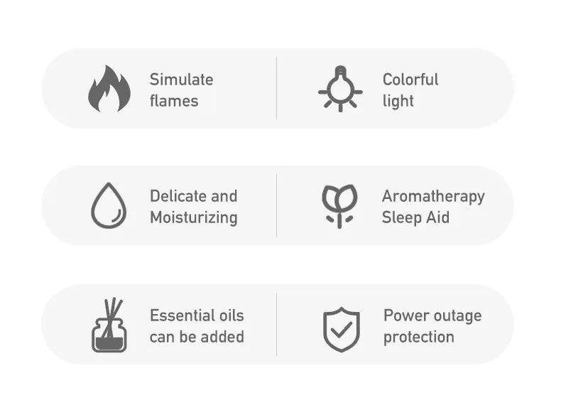 Colorful Simulation Flame Diffuser USB Plug-in Fragrance Office Home Flame Humidification Diffuser Diffuser Magic Electronics S04916276c55649b384cfca3ec0204022D