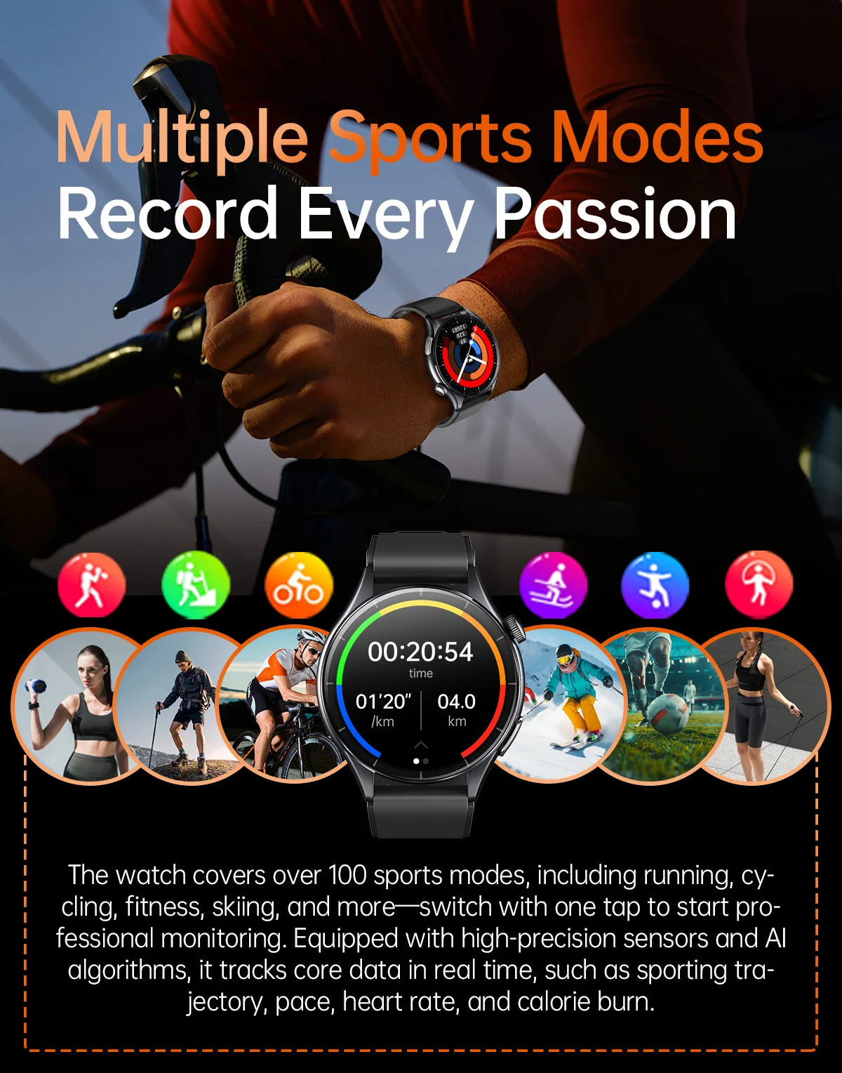 New upgrade High end Analysis Health Smart Watch Sapphire screen ECG Uric Acid BP Blood Oxygen Body Fat HD Call NFC Smart Watch Magic Electronics S04a6cfc046d4431d954c8154402968afU
