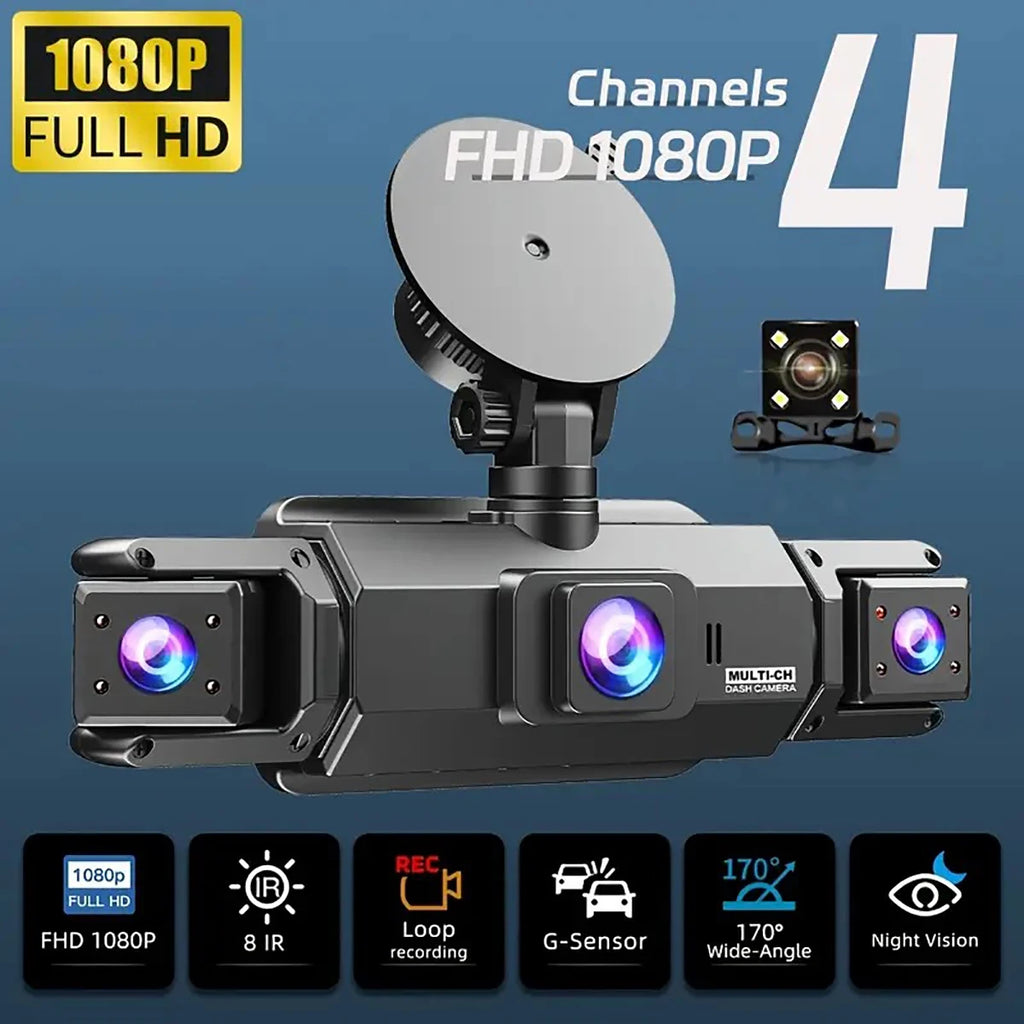 360° dashcam car camera recording wifi wireless webcam way video recorder 1080P 24 Parking 4 Channel Car black box Magic Electronics S04b44d20a5334f6bb7306b426d755ef6B