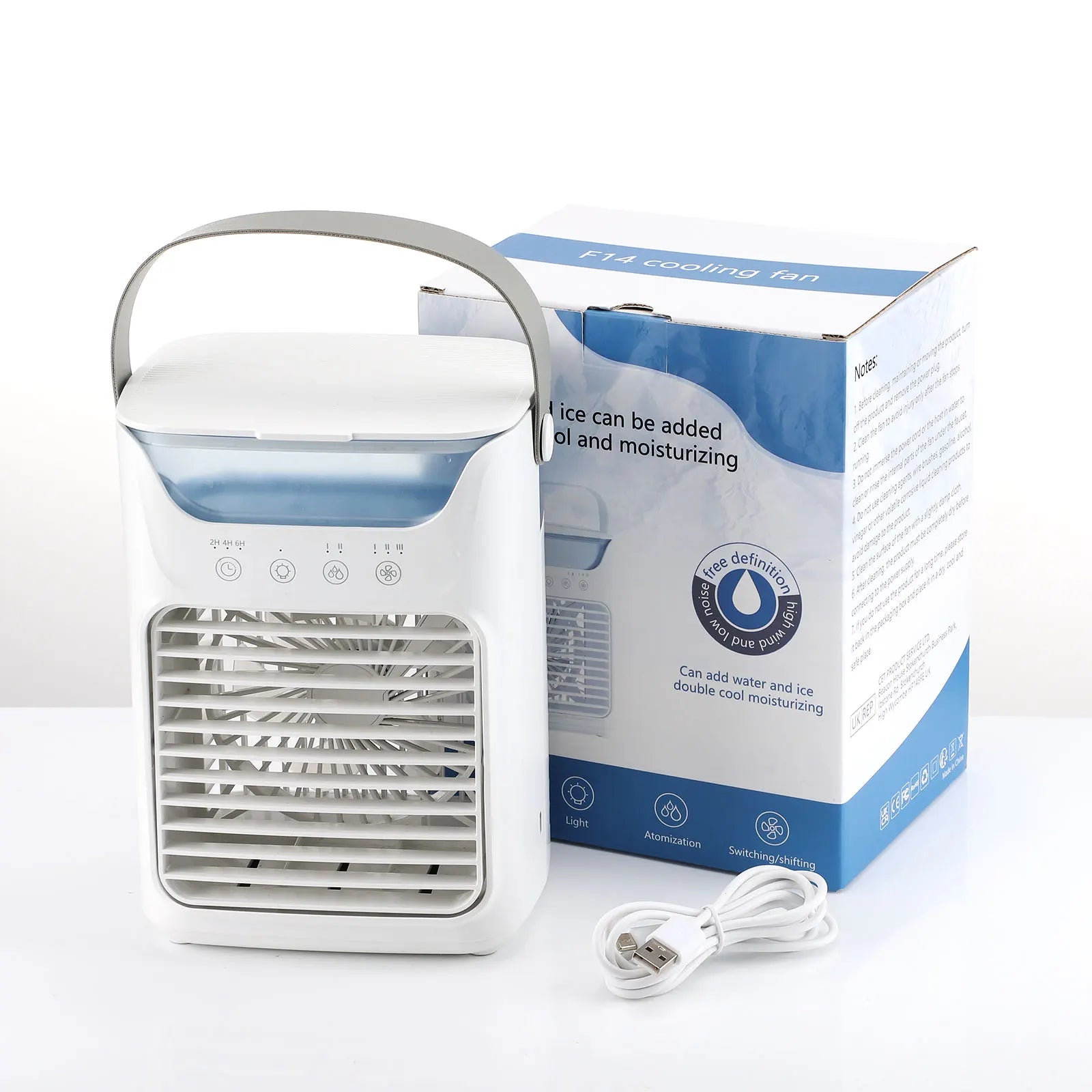 View details for Portable Air Conditioner Fan Refrigeration Fan Cooling Fan for Home Dormitory Mobile Cold Air Water-Cooled Small Air Conditioner Portable Air Conditioner Fan Refrigeration Fan Cooling Fan for Home Dormitory Mobile Cold Air Water-Cooled Sm