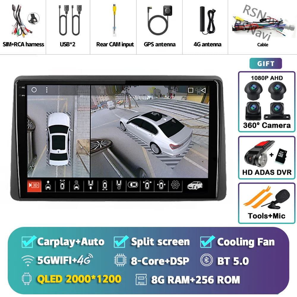 Android 15 Carplay Auto For Renault Duster HM 2 2020 - 2023 Arkana 1 I 2019 - 2023 Car Radio Navigation Video Player 2Din Stereo 2K 8G-256G 360 DVR Magic Electronics S079f387056144ed9b29c5f3a5a61b173G 2K 8G-256G 360 DVR
