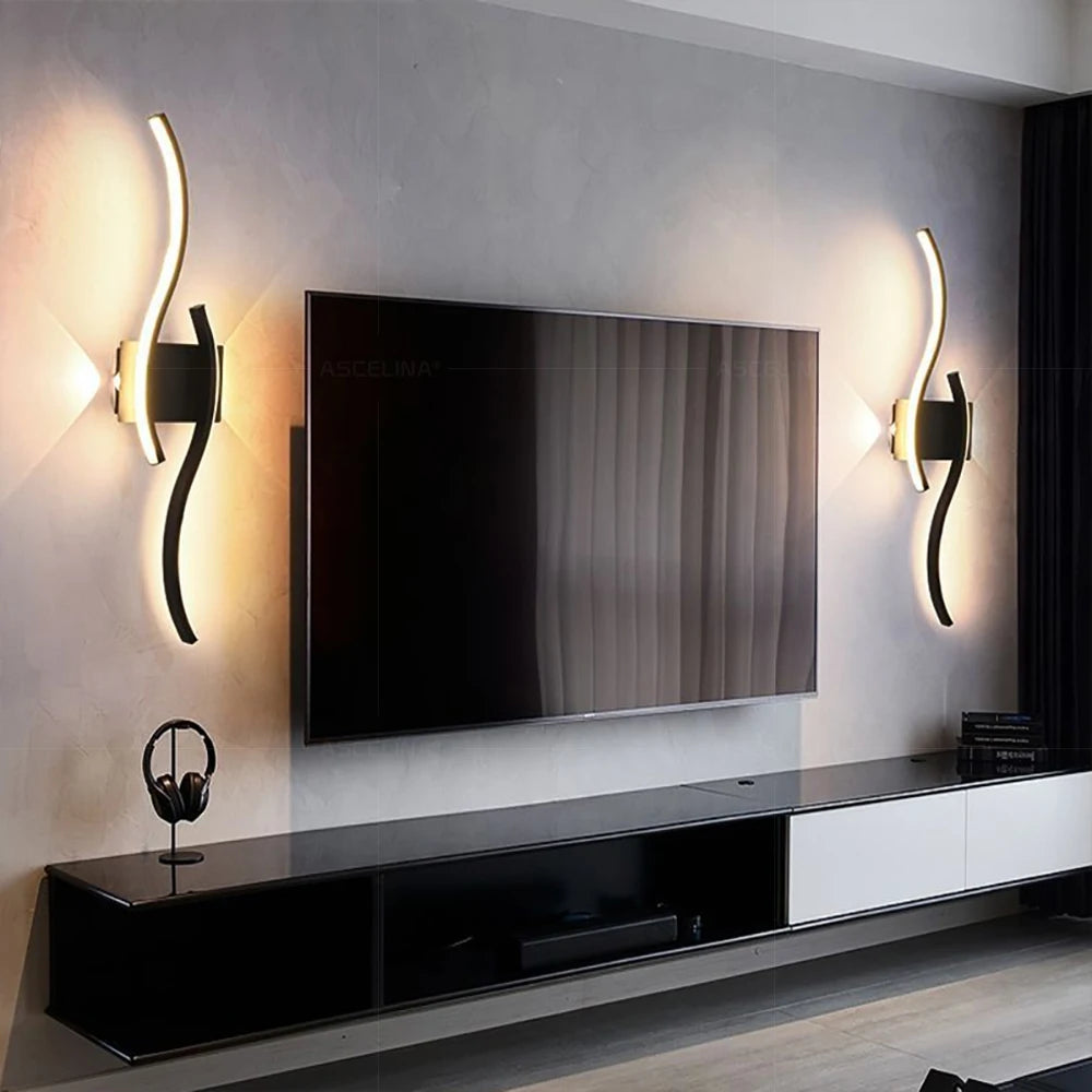 LED Wall Lamp Smart Remote Control Adjustable Color Temperature Brightness Bedroom Living Room Home Upper and Lower Led Lamps - Magic Electronics