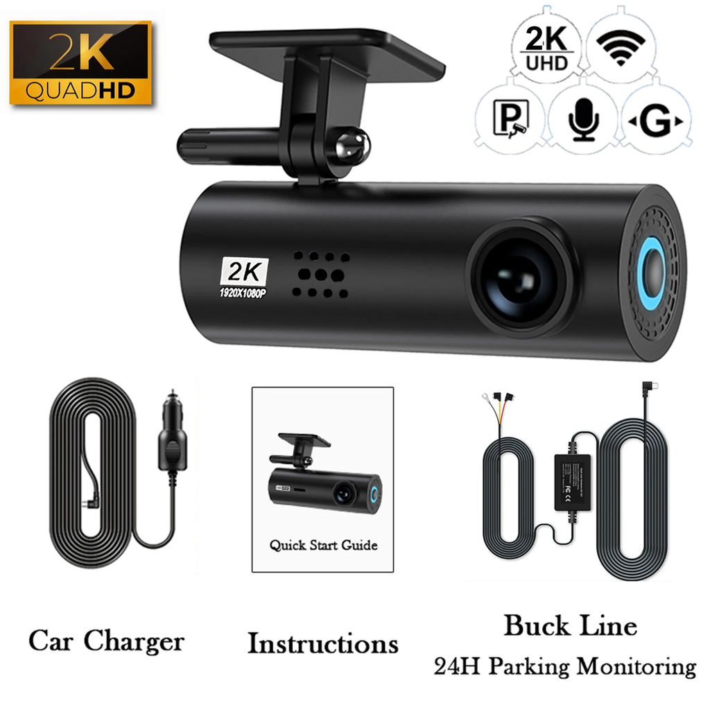 dashcam for car Black box Driving Video Recorders 4K WiFi Mini Front Camera Dash Cam 24H Parking Monitor Car Recording camera - Magic Electronics