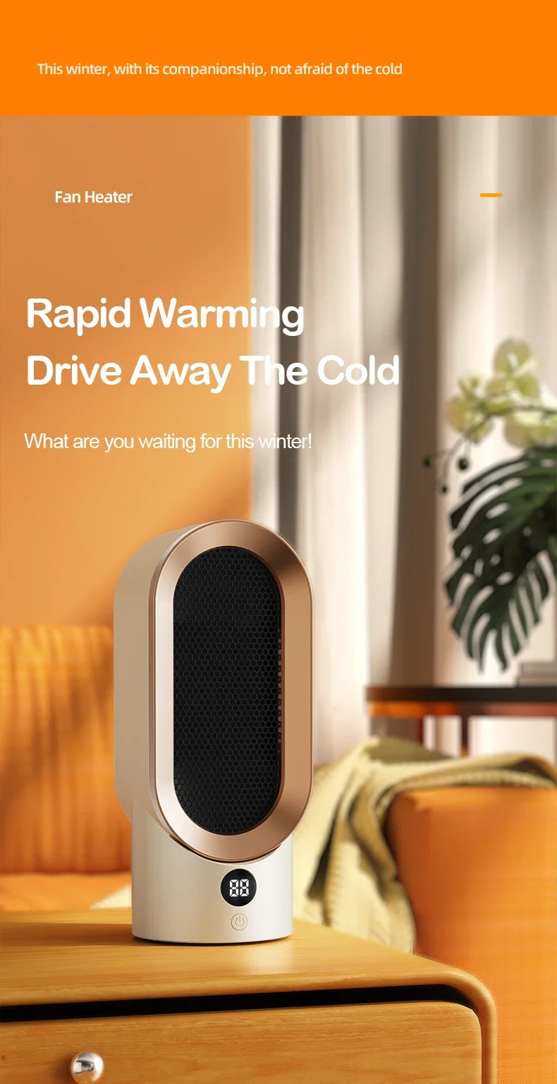 Desktop bedroom electric heater, office small heater, household heater, heating artifact, indoor heater - Magic Electronics